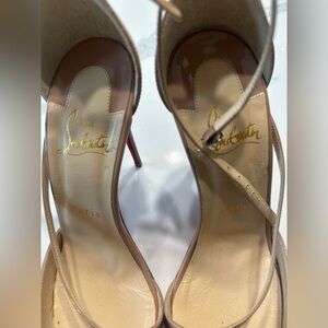 Christian Louboutin Fliketta Nude Pumps